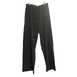 Palazzo Side Split Pants Black Size Large‎